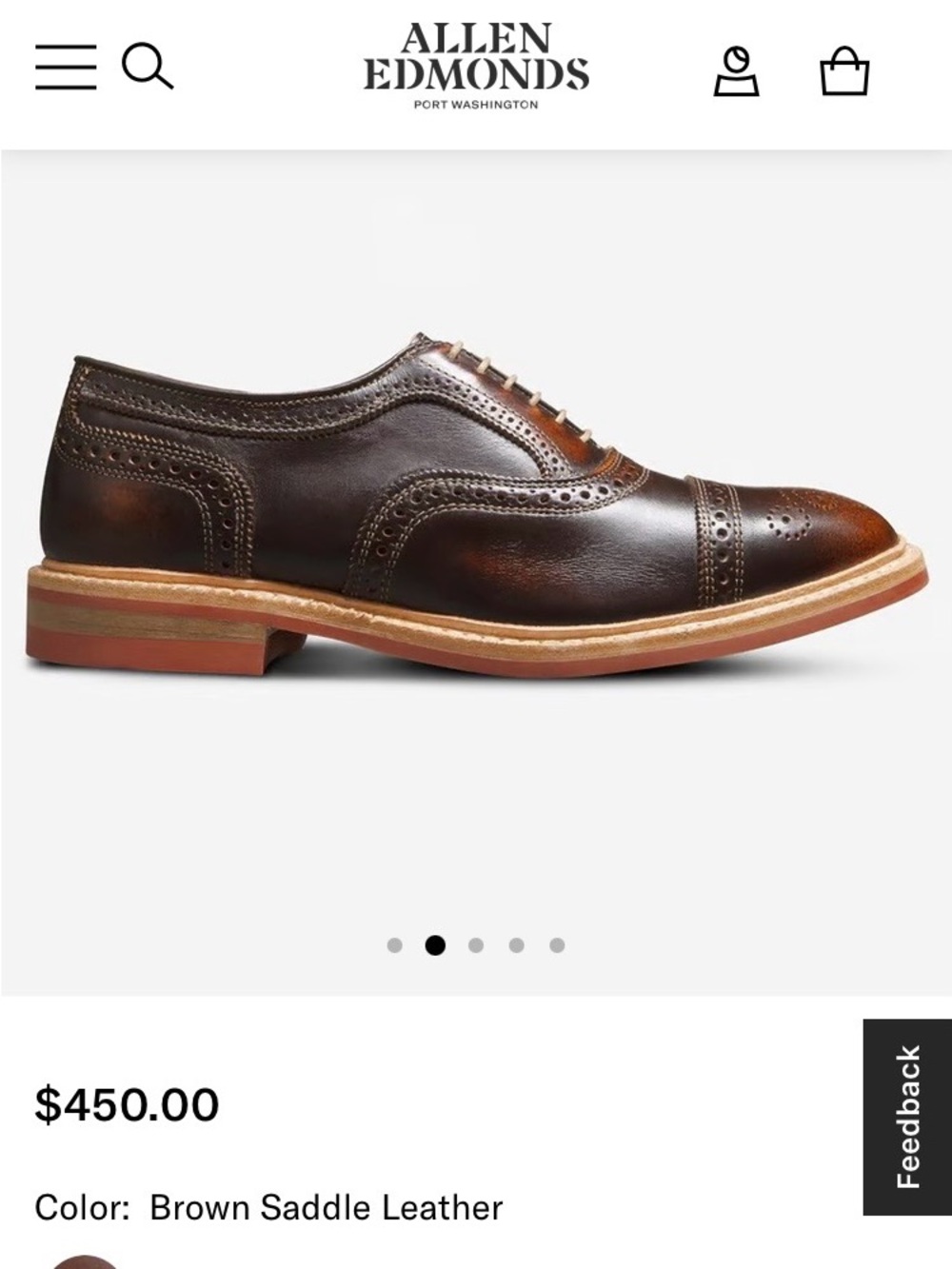 Strandmok Cap-toe Oxford with Dainite Rubber Sole